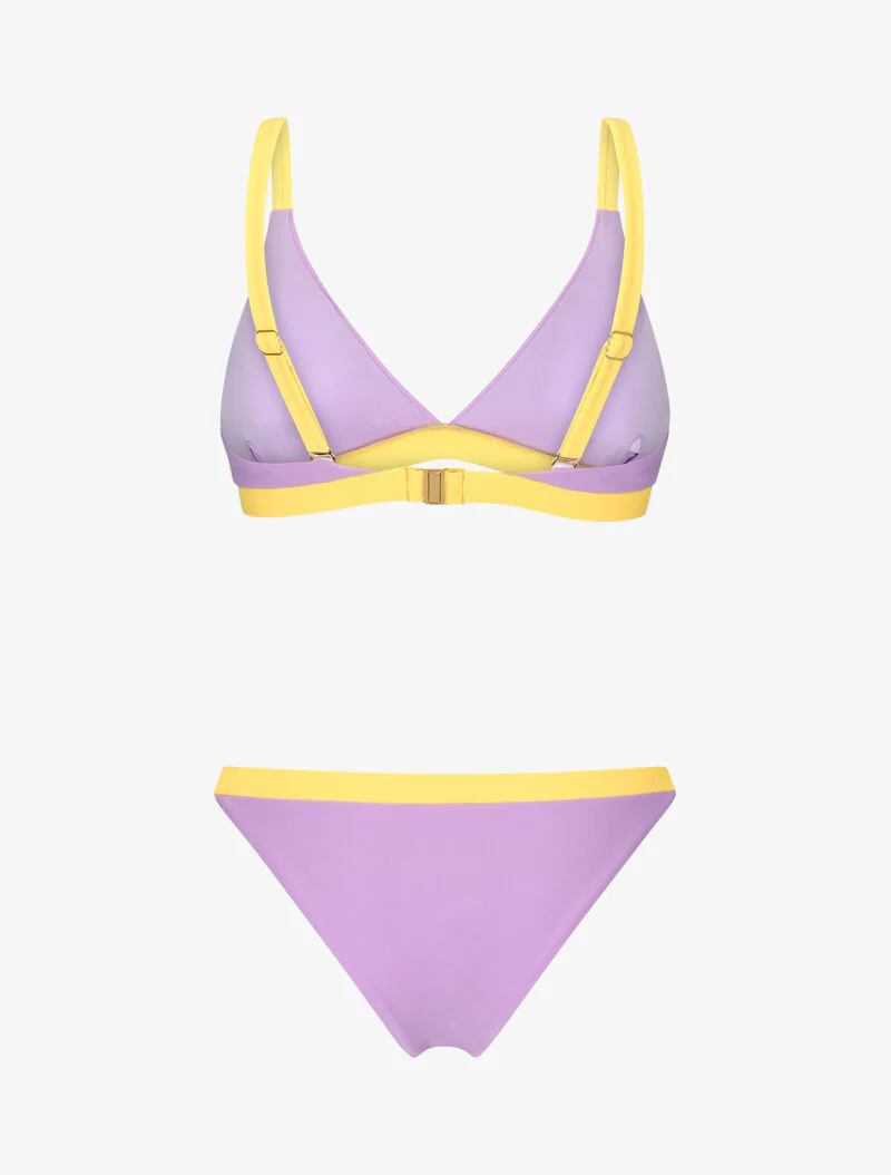 Bikini triangle bicolore - lilas - Image 2