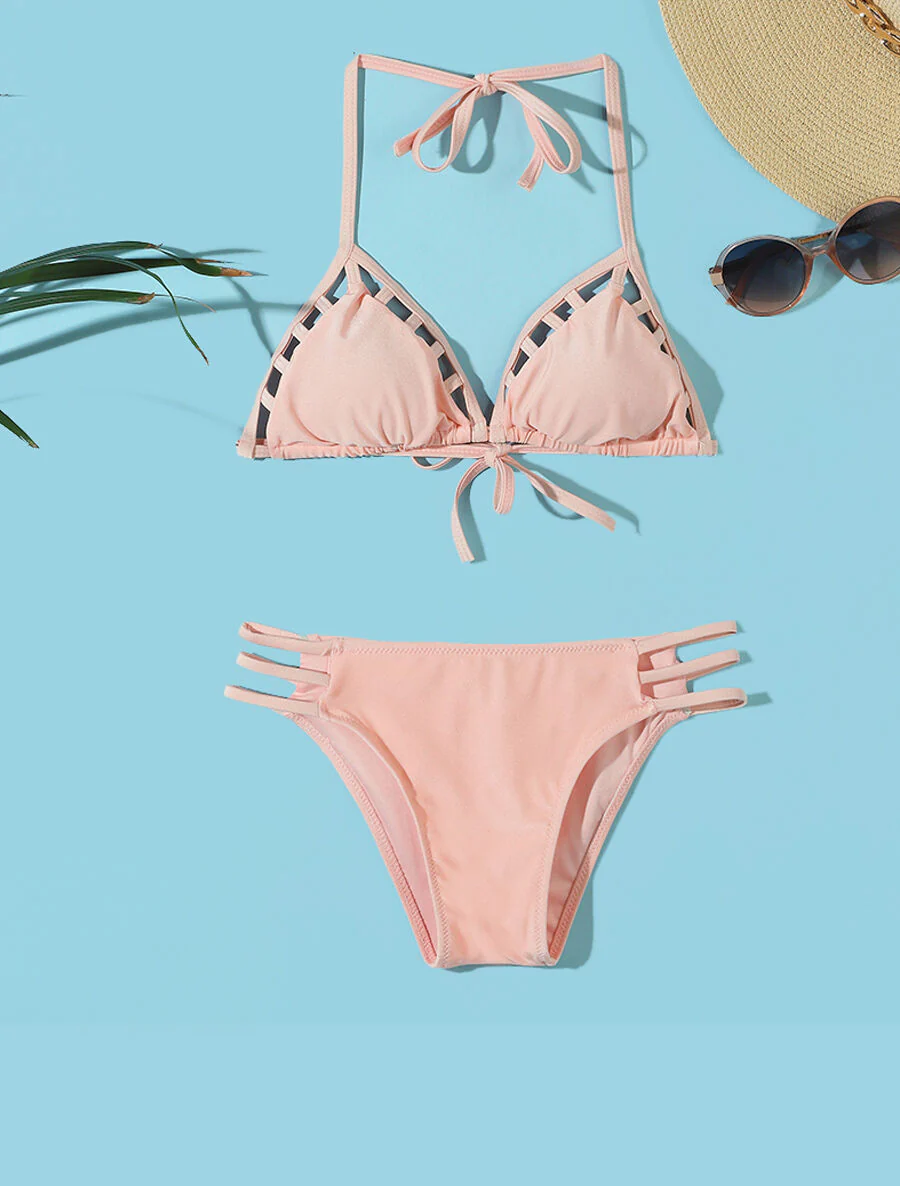 Bikini triangle uni - Rose saumon