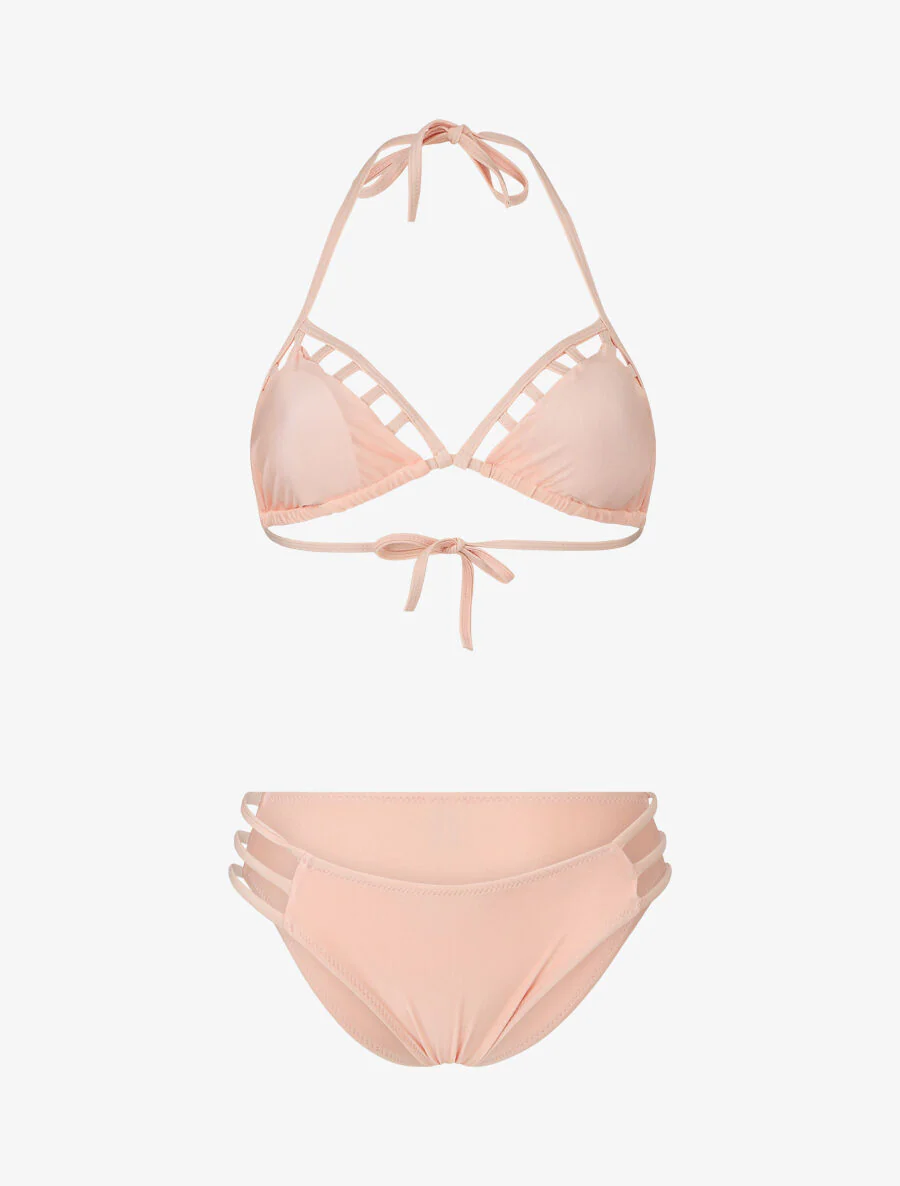 Bikini triangle uni - Rose saumon - Image 2