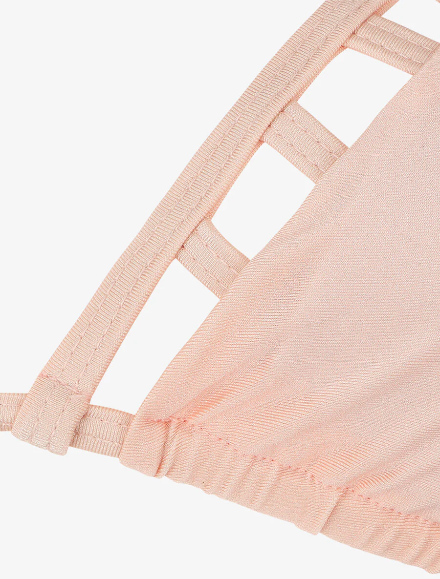 Bikini triangle uni - Rose saumon - Image 4