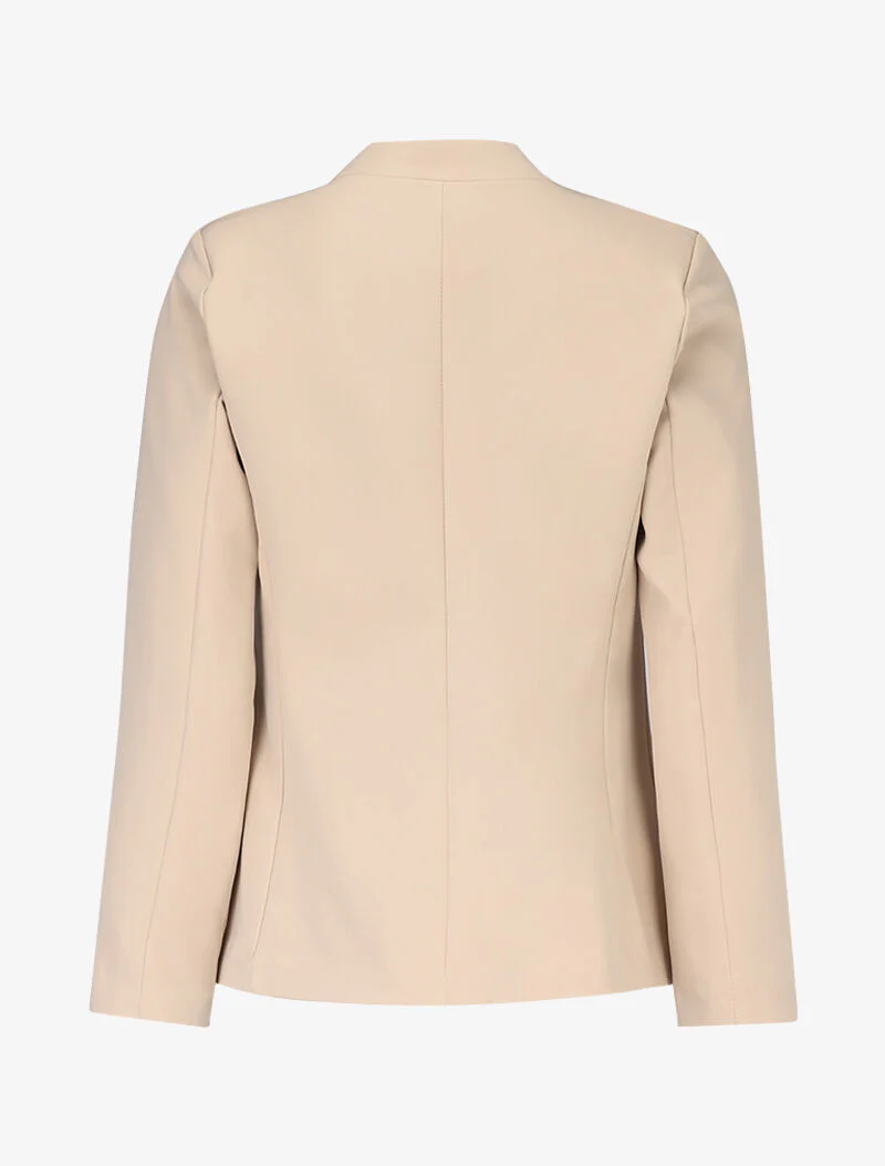 Blazer à fausse poche poitrine - beige - Image 2