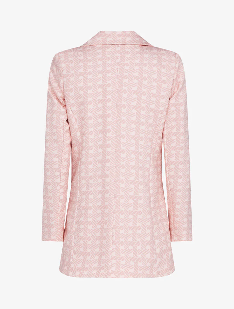 Blazer à imprimé graphique - rose - Image 2