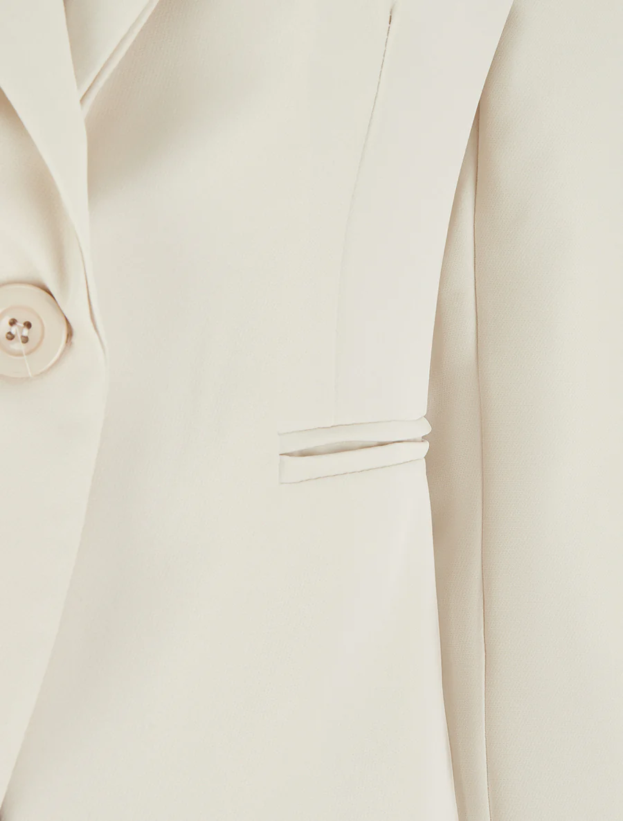 Blazer droit classique - Beige - Image 3