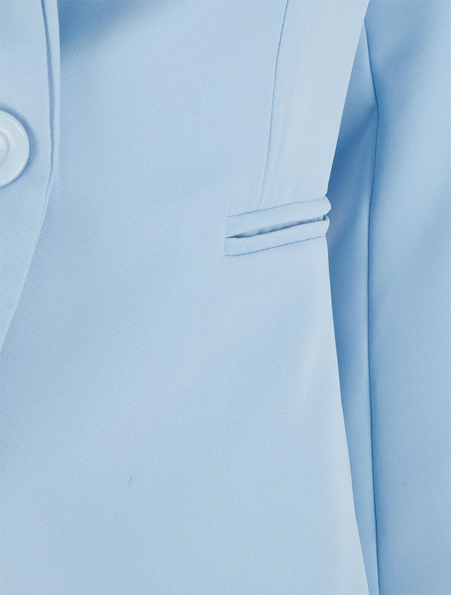 Blazer droit classique - Bleu ciel - Image 3