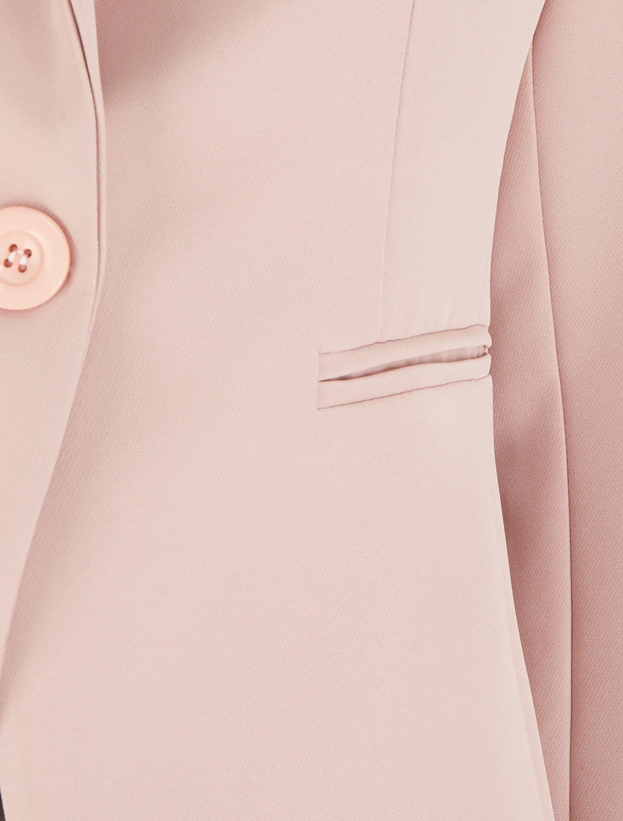 Blazer droit classique - Rose - Image 3