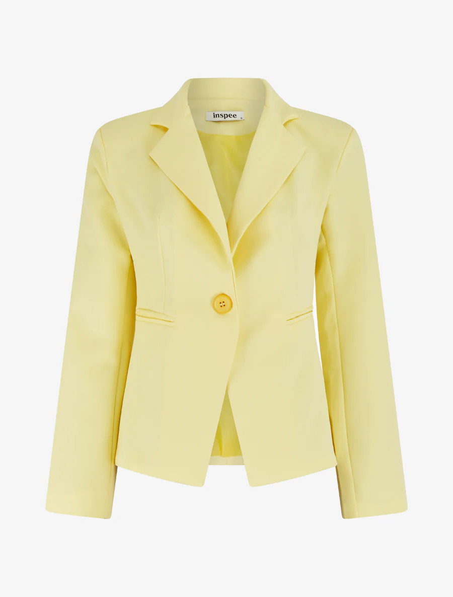 Blazer droit classique - Jaune