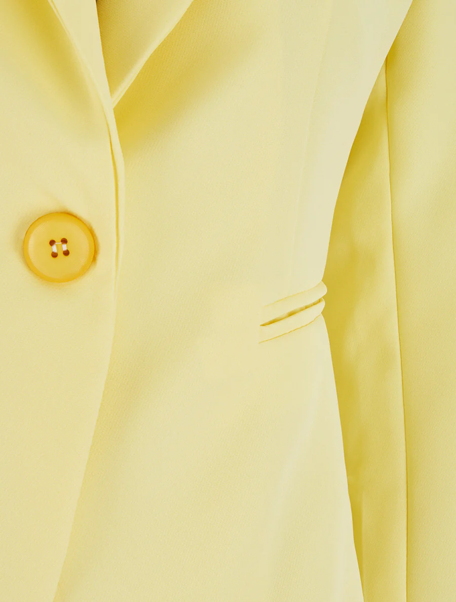 Blazer droit classique - Jaune - Image 3