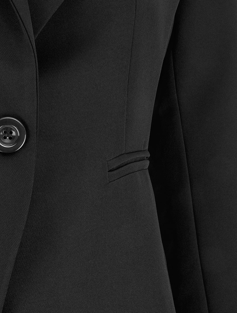 Blazer droit classique - Noir - Image 3