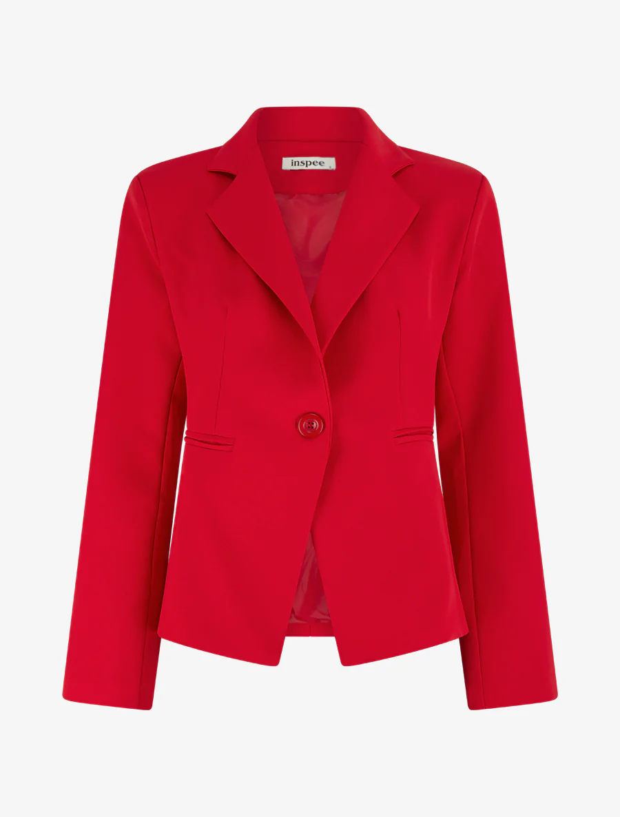 Blazer droit classique - Rouge