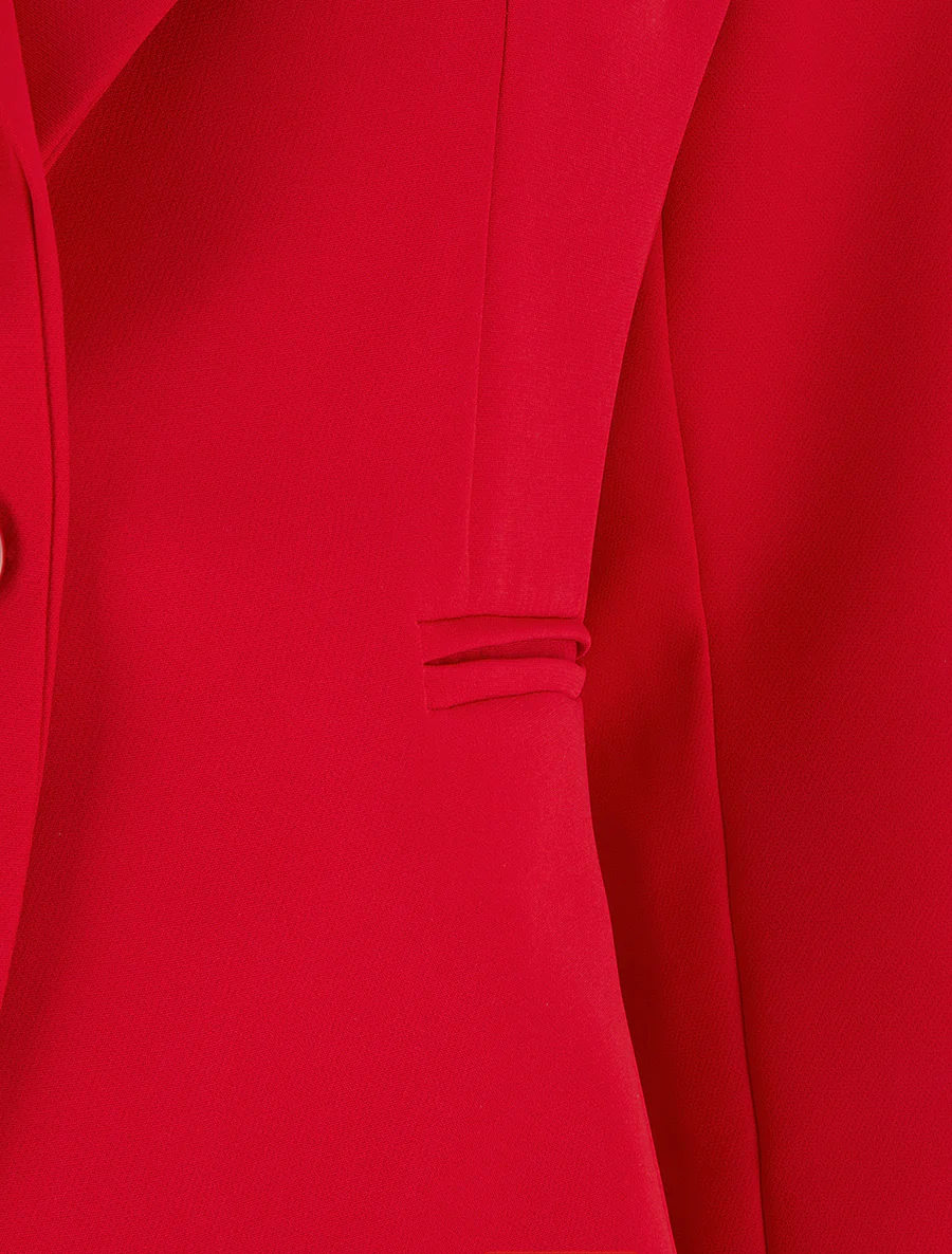 Blazer droit classique - Rouge - Image 3