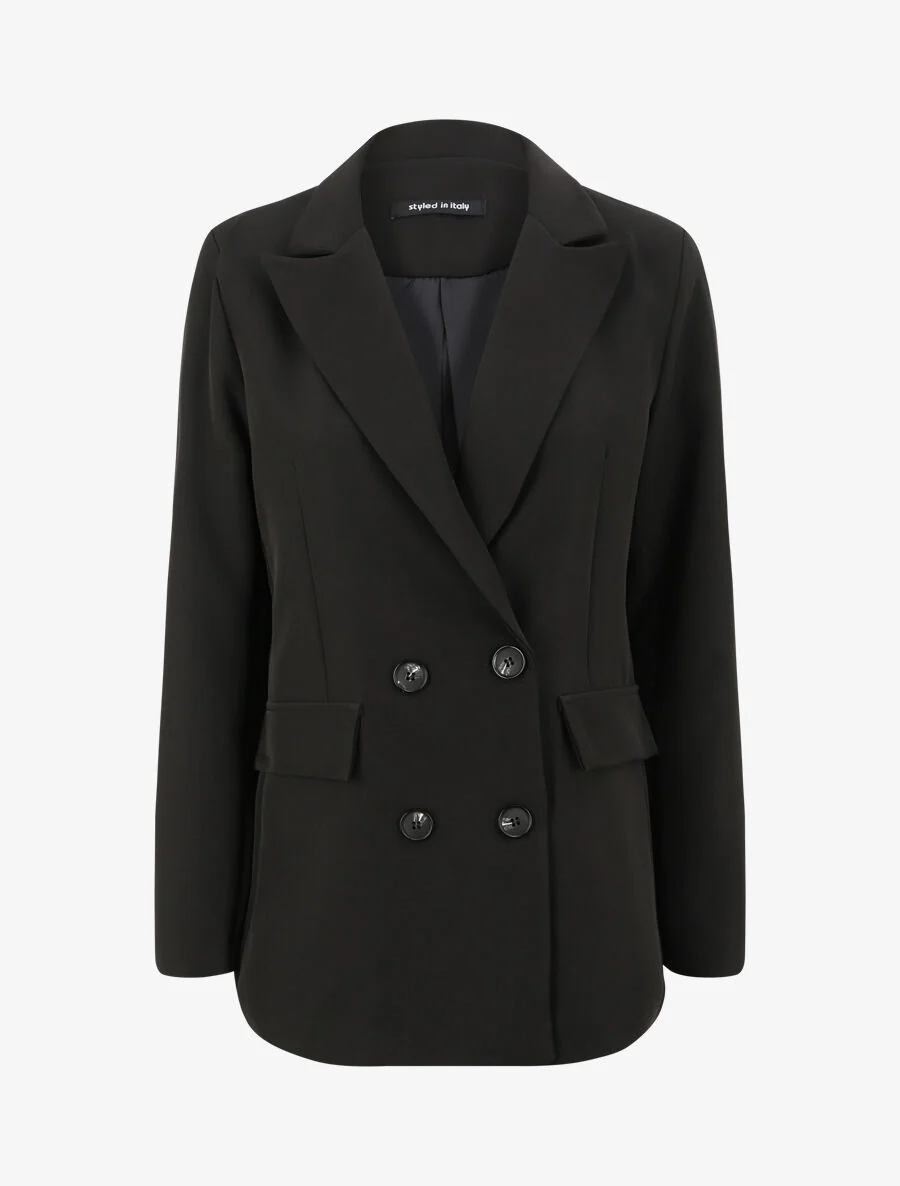Blazer droit oversize - Noir