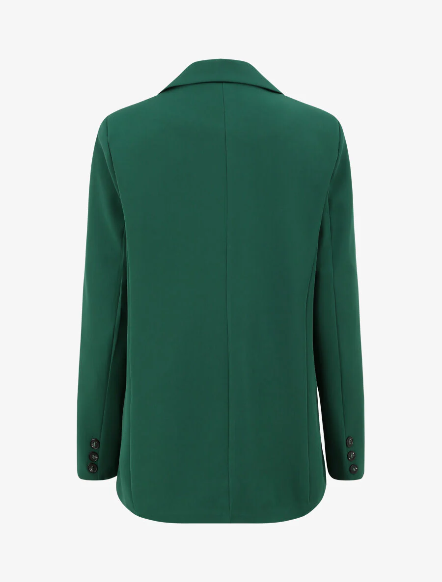 Blazer droit oversize - Vert sapin - Image 2