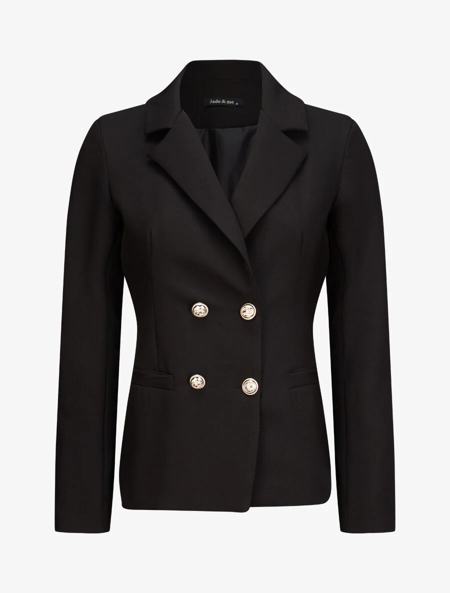Blazer droit overzise - Noir