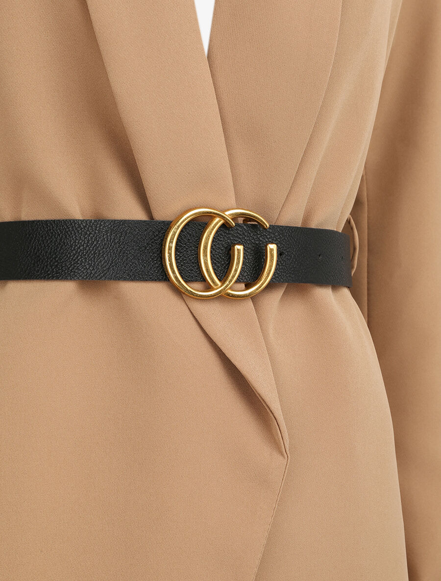 Blazer droit uni - Beige - Image 3