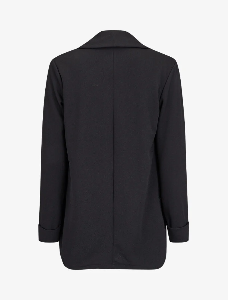 Blazer fluide à col châle - Noir - Image 2
