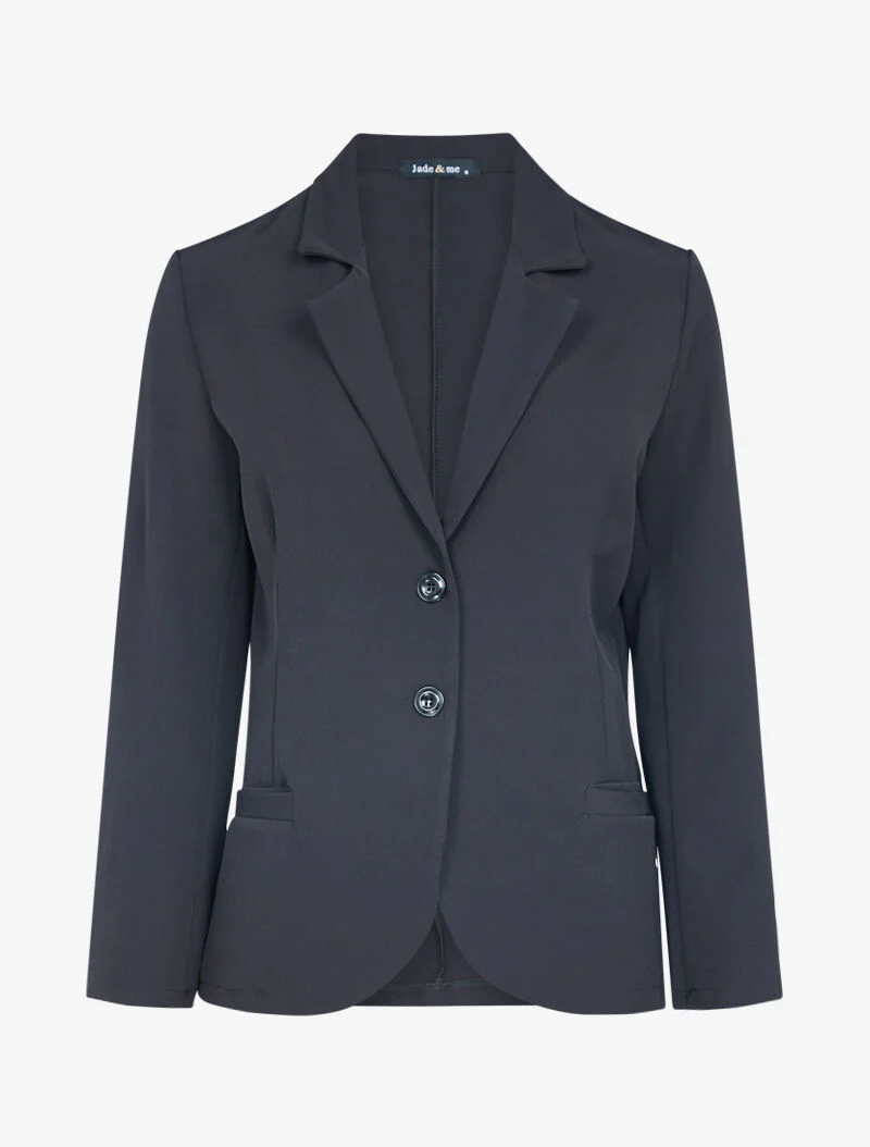 Blazer fluide uni - noir