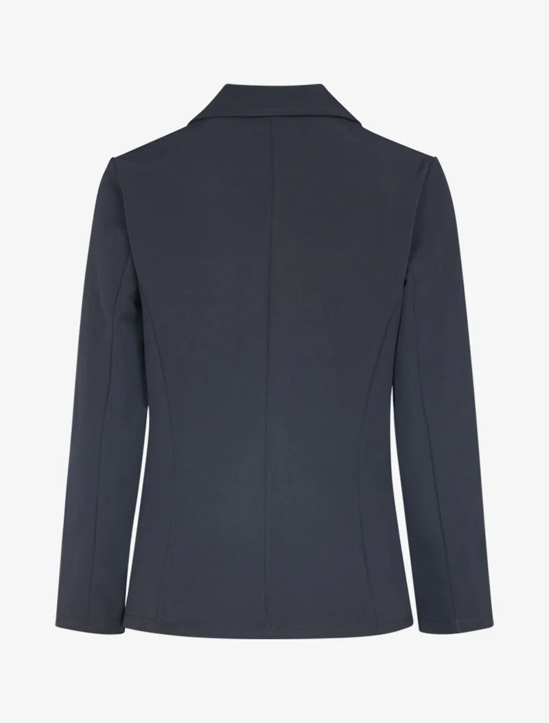 Blazer fluide uni - noir - Image 2
