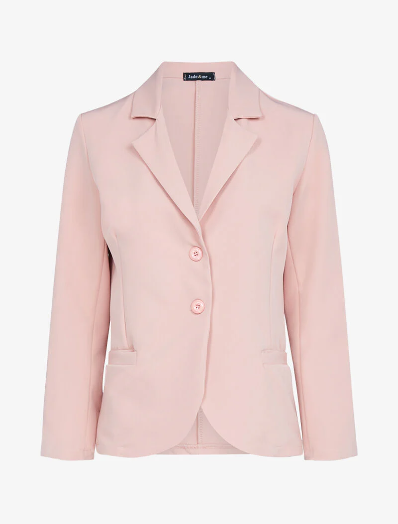 Blazer fluide uni - rose