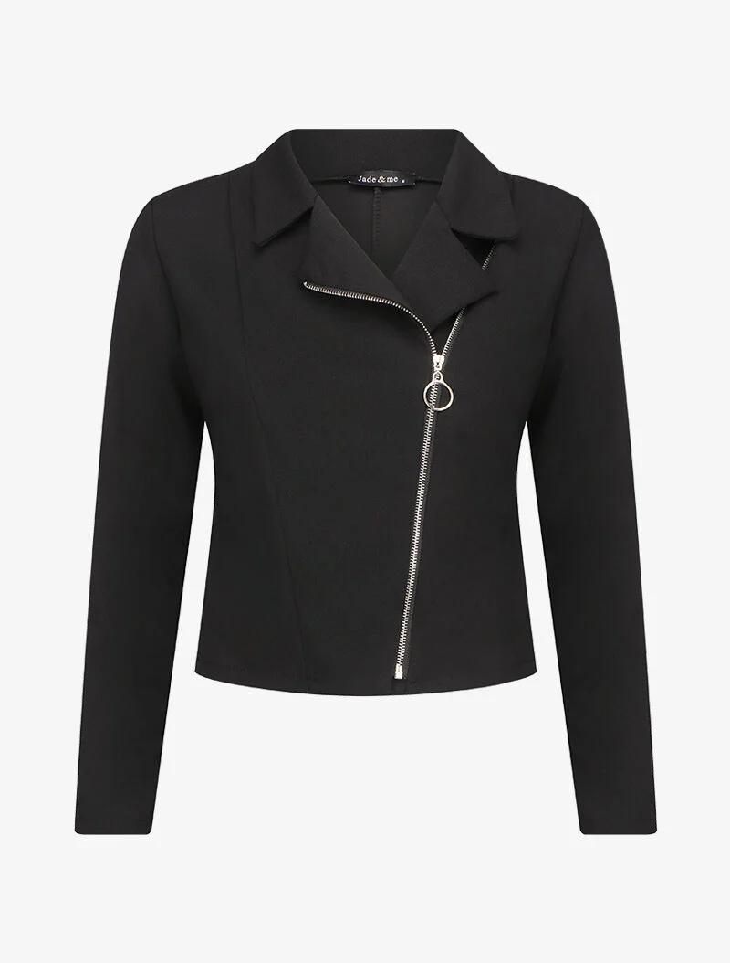 Blazer léger style perfecto - Noir
