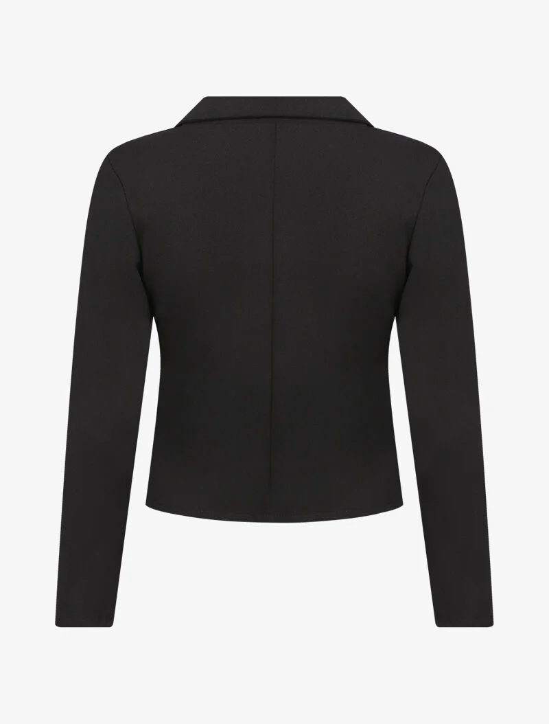 Blazer léger style perfecto - Noir - Image 2