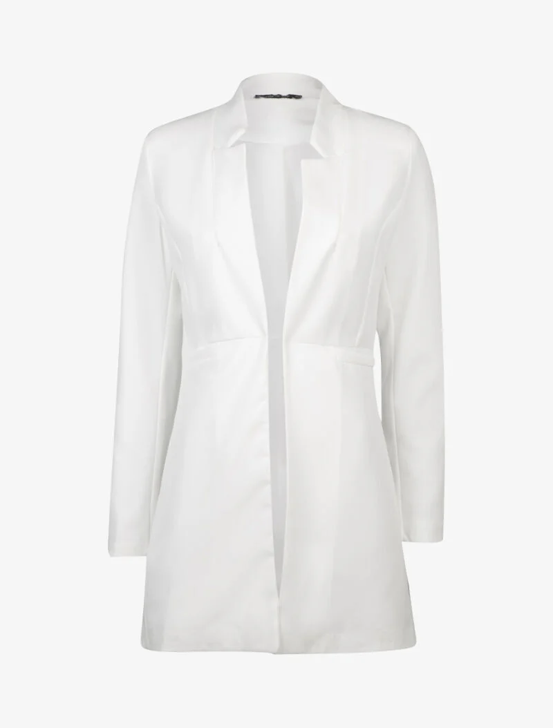 Blazer mi long cintré - Blanc
