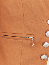 Blazer officier à boutons décoratifs - Camel - Image 4