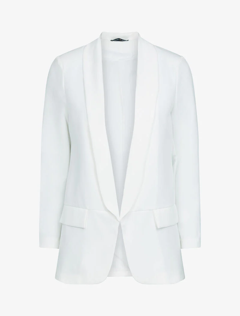 Blazer ouvert à fausses poches - ecru - Image 2