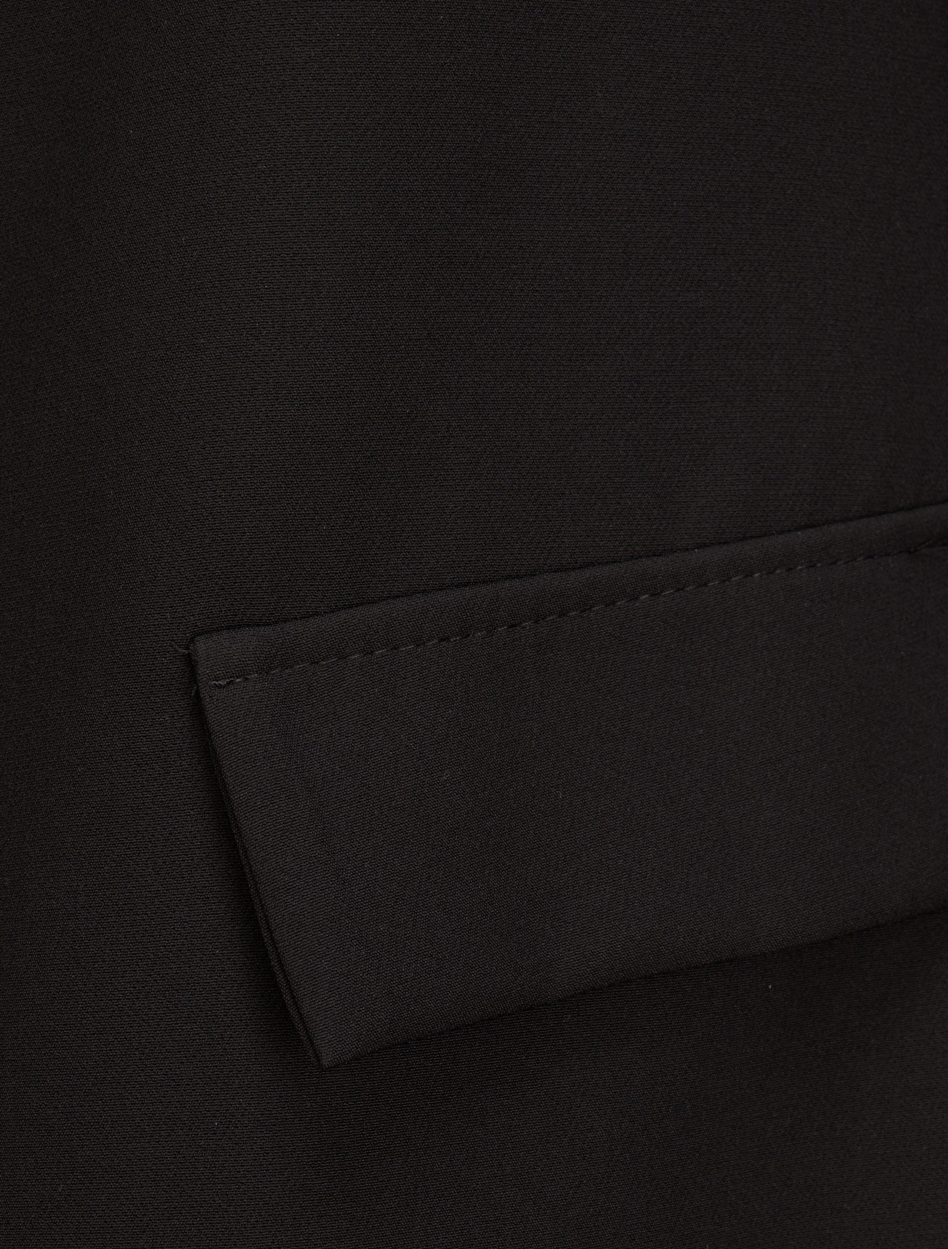 Blazer oversize à pans asymétriques - Noir - Image 3