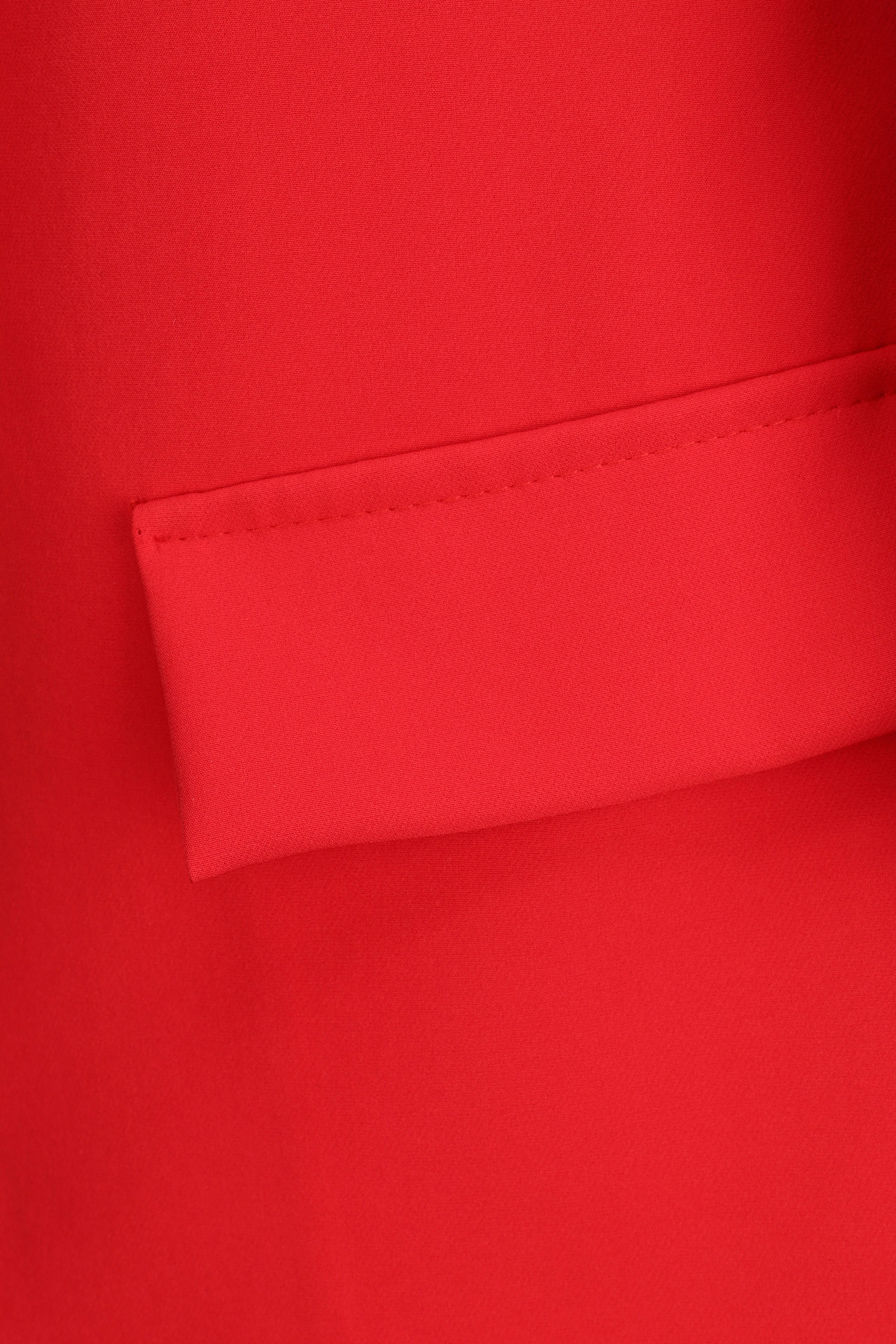Blazer oversize à pans asymétriques - Rouge - Image 3