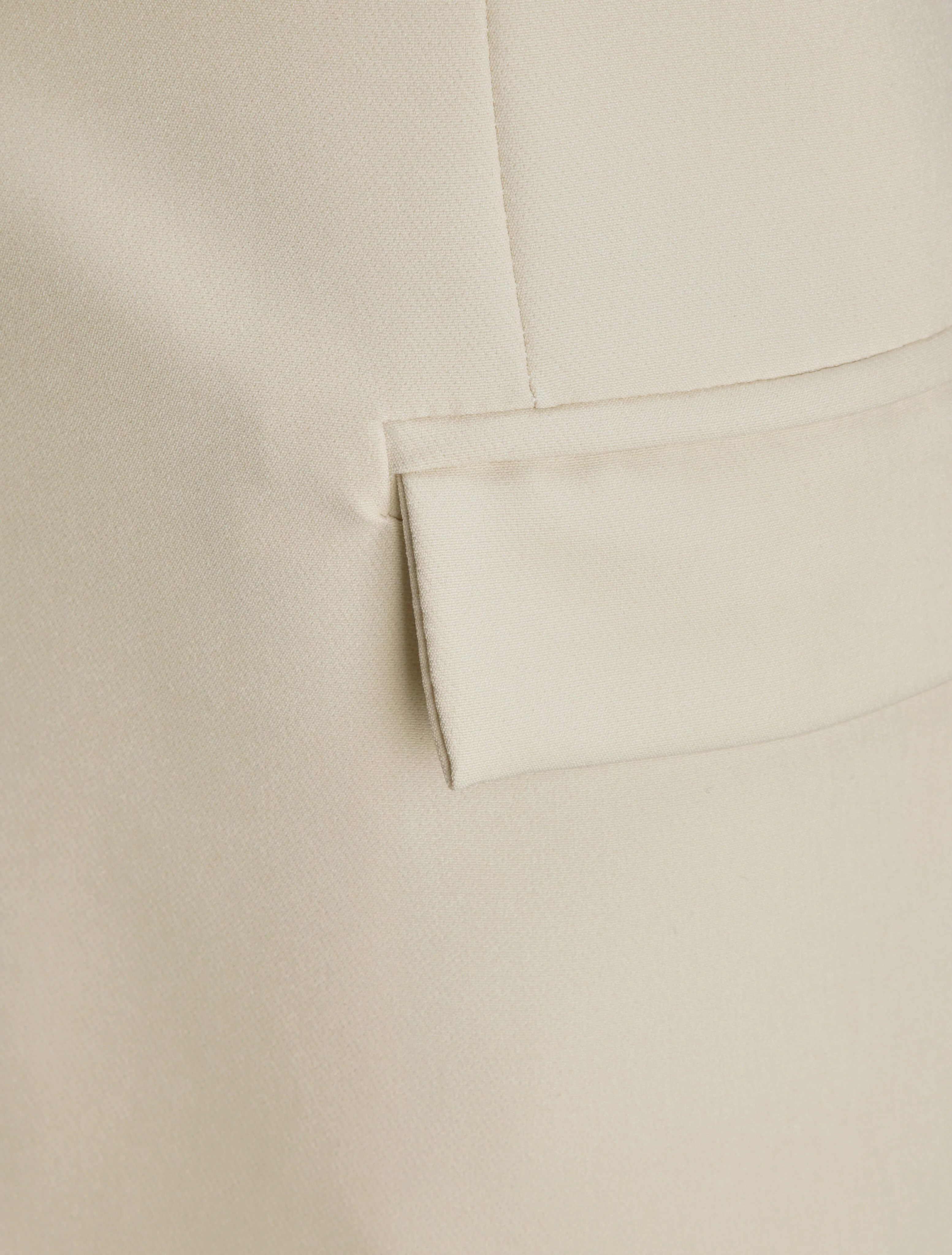 Blazer oversize uni sans manches - Beige - Image 3