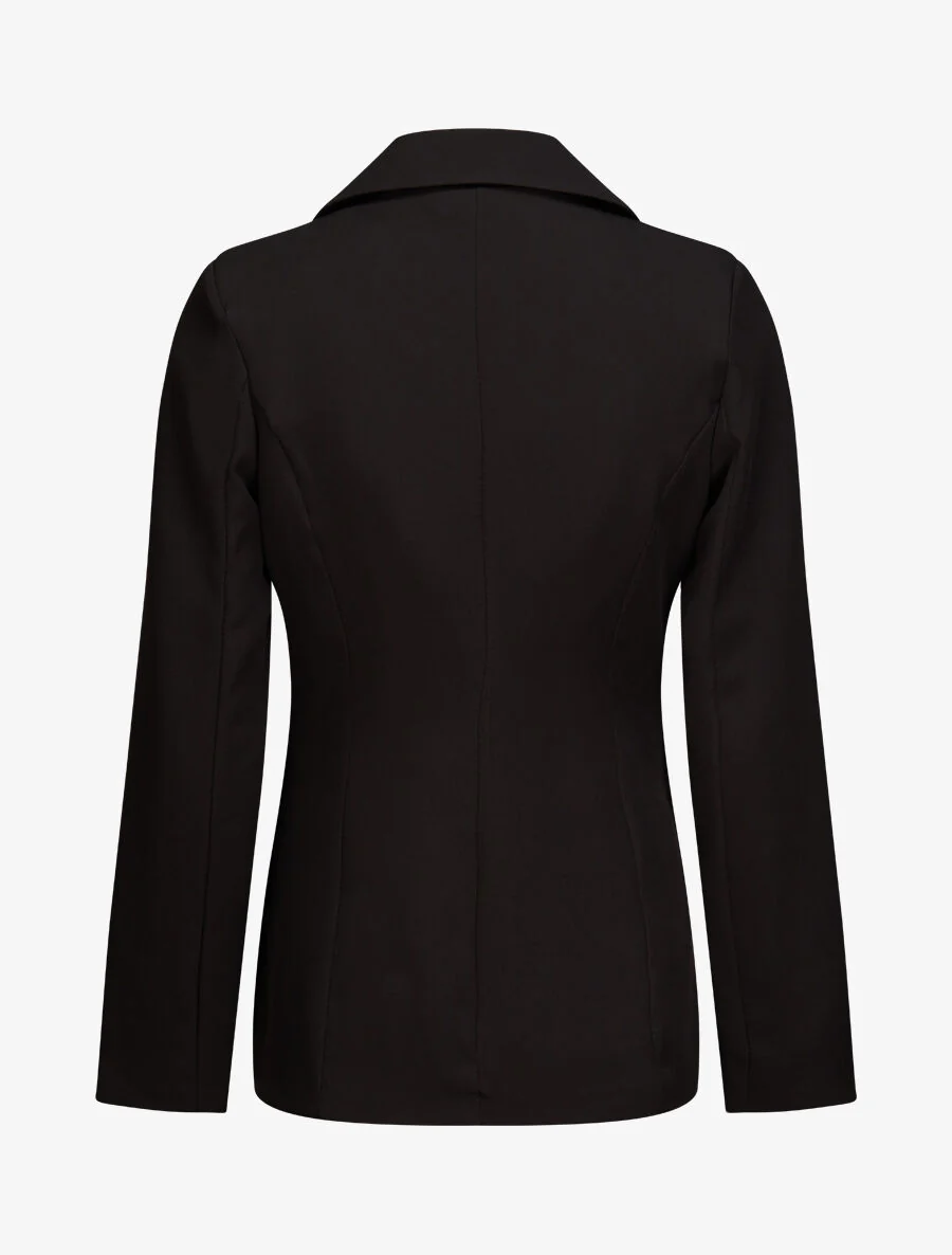 Blazer overzise uni - Noir - Image 2