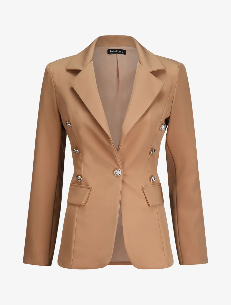 Blazer overzise uni - Camel
