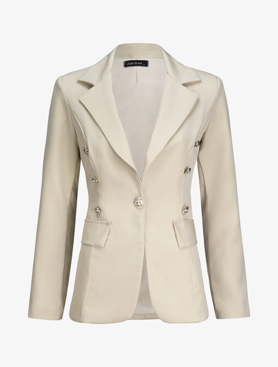 Blazer overzise uni - Beige