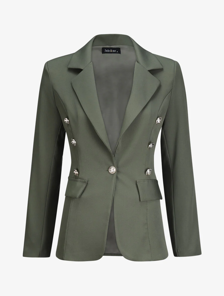 Blazer overzise uni - Kaki