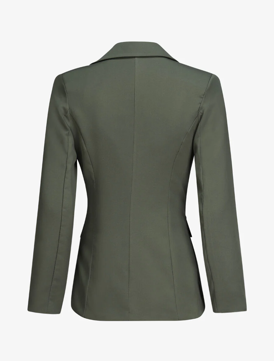 Blazer overzise uni - Kaki - Image 2