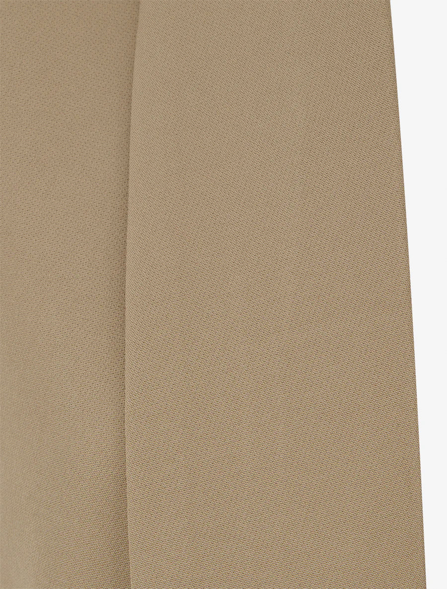 Blazer uni à manches froncées - Taupe - Image 3