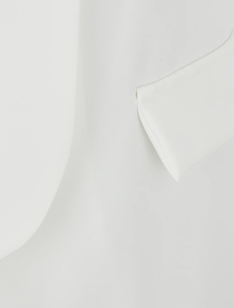 Blazer uni à manches longue - Blanc - Image 3