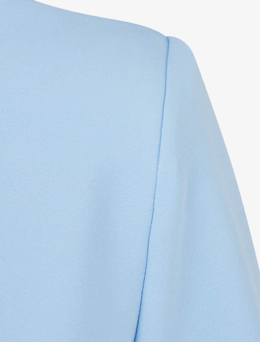 Blazer uni à manches longue - Bleu ciel - Image 3