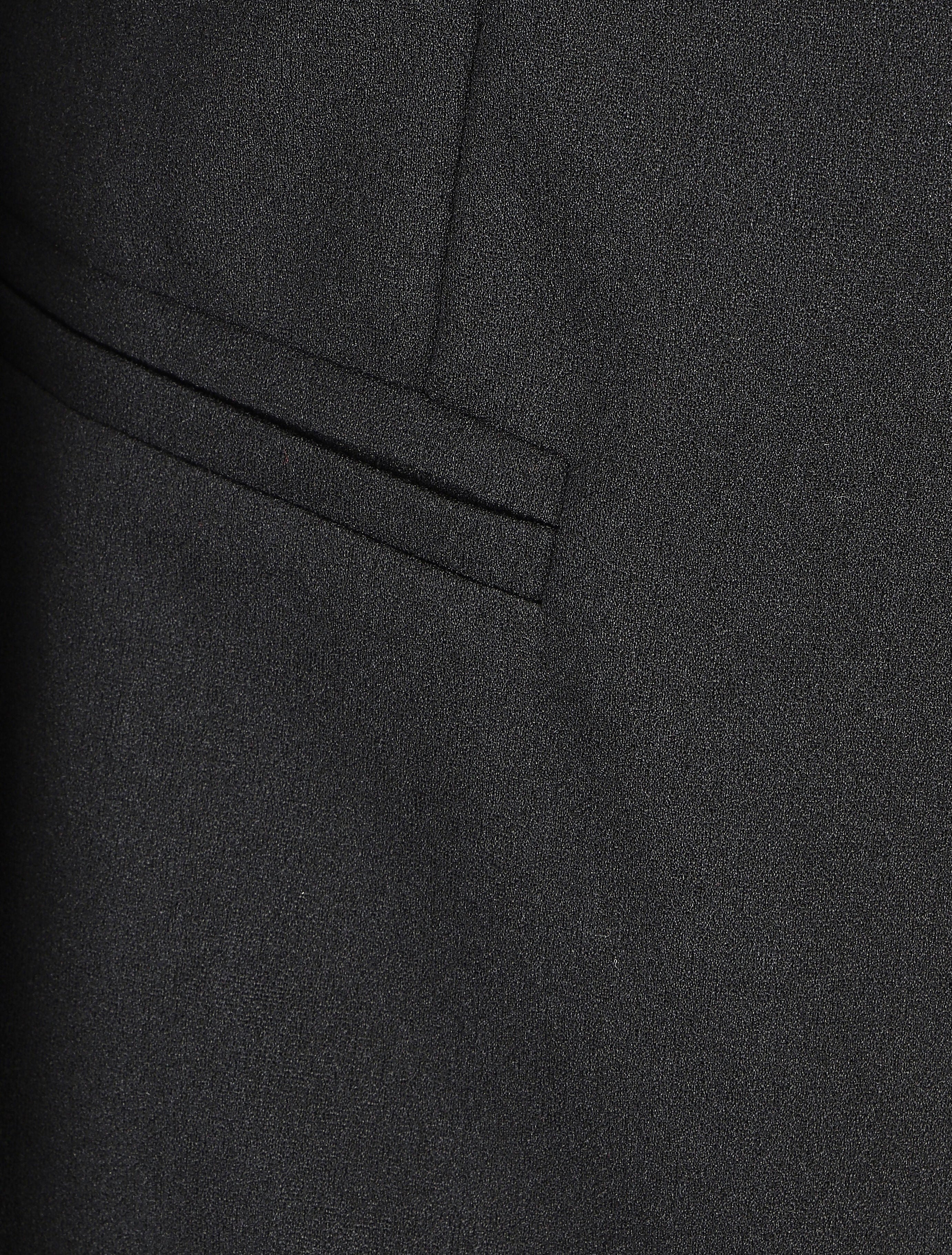 Blazer uni à revers imprimé graphique - Noir/camel - Image 3