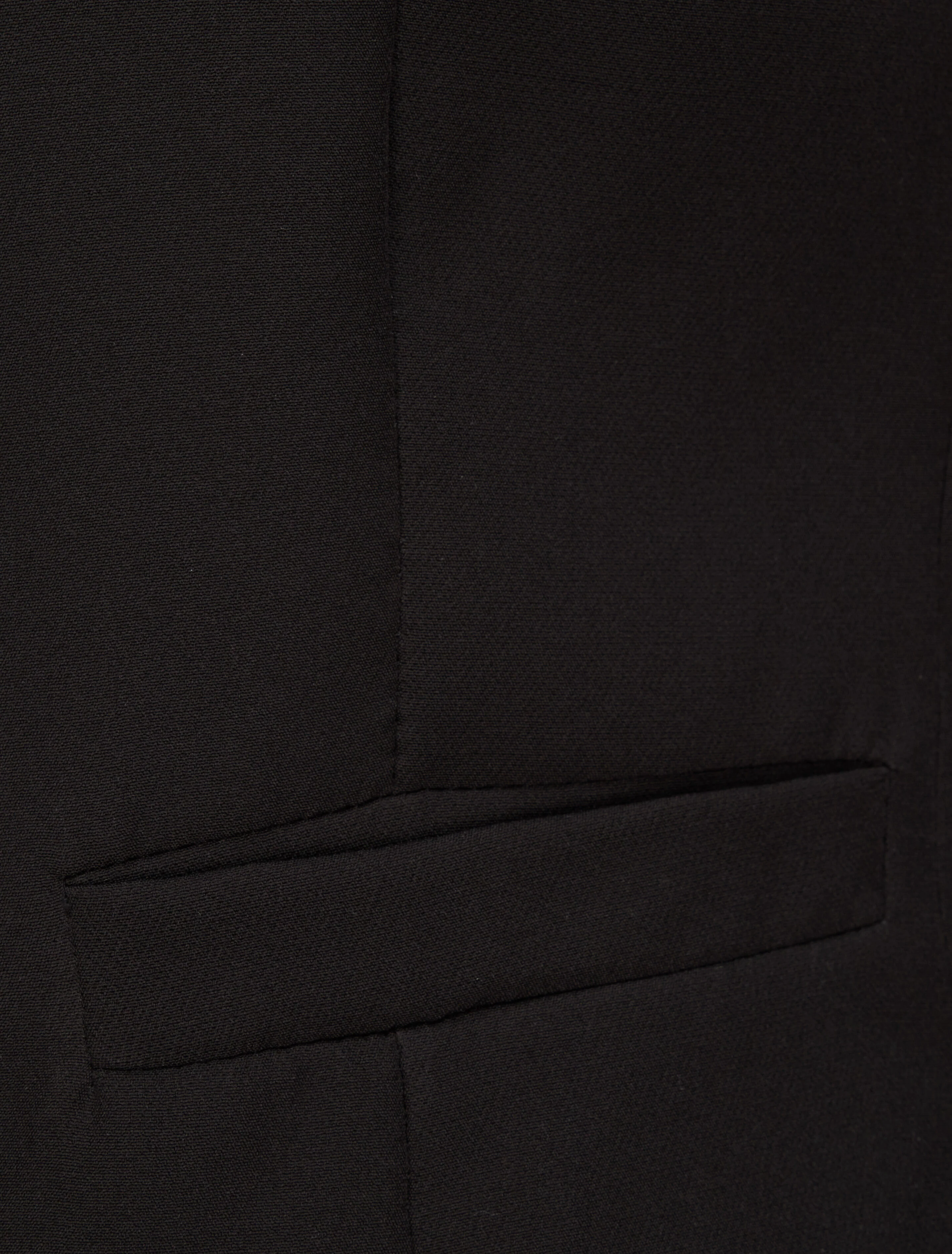 Blazer uni droit - Noir - Image 3