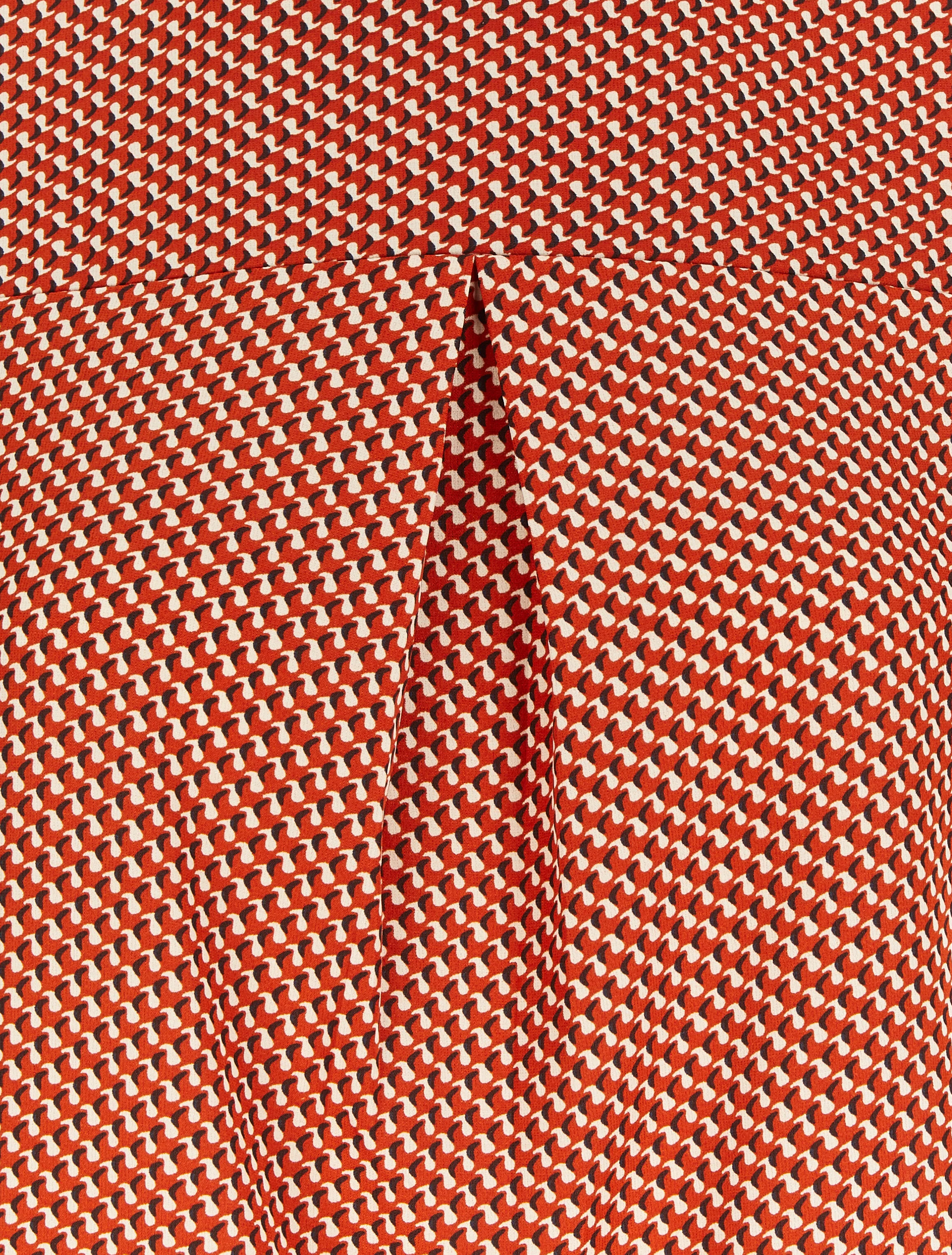 Blouse à imprimé graphique - Rouge - Image 3