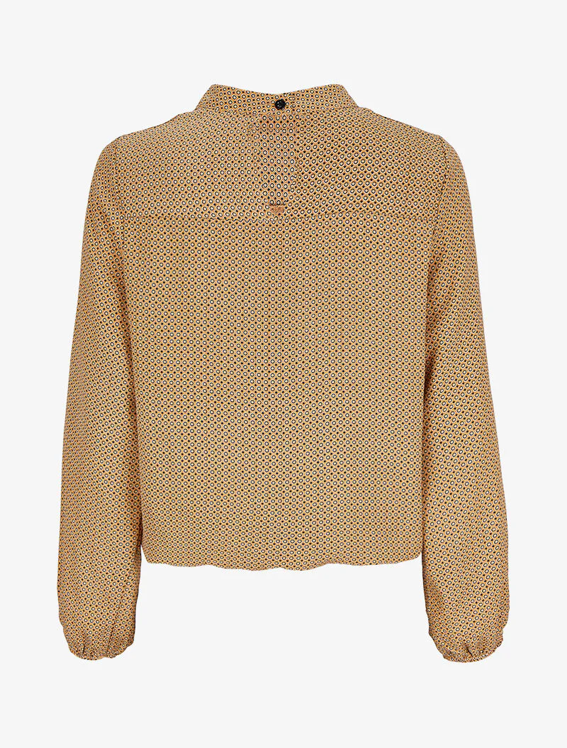 Blouse à motifs géométriques - Jaune - Image 2