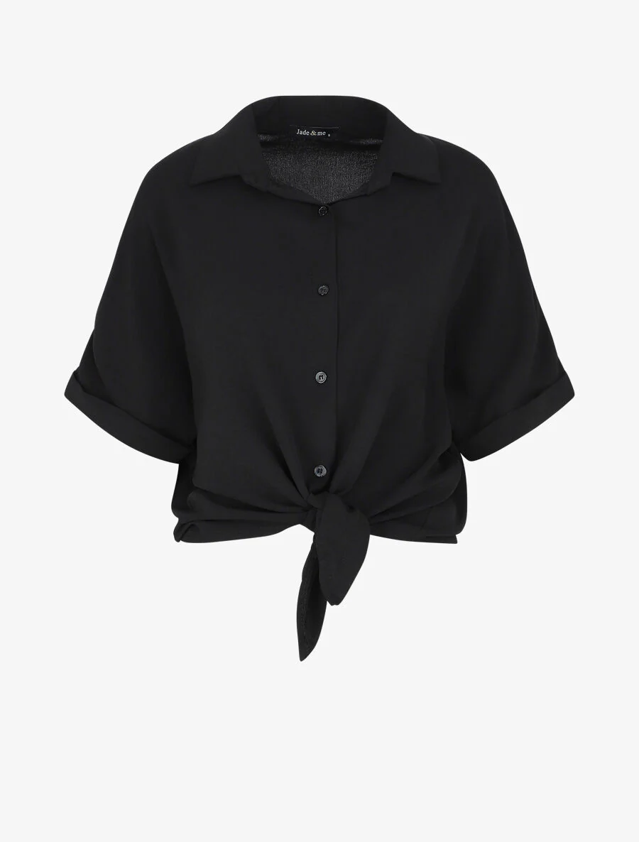 Blouse ample coupe carrée - Noir