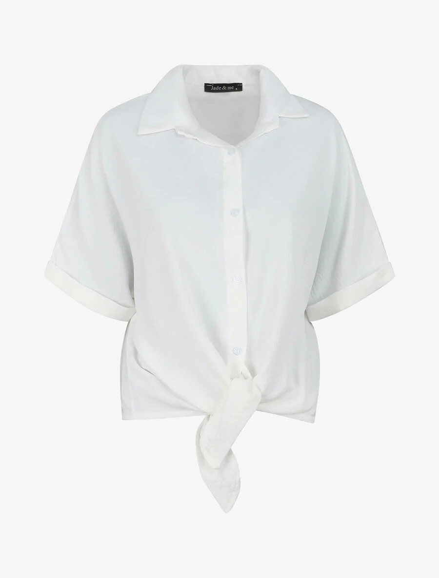 Blouse ample coupe carrée - Blanc