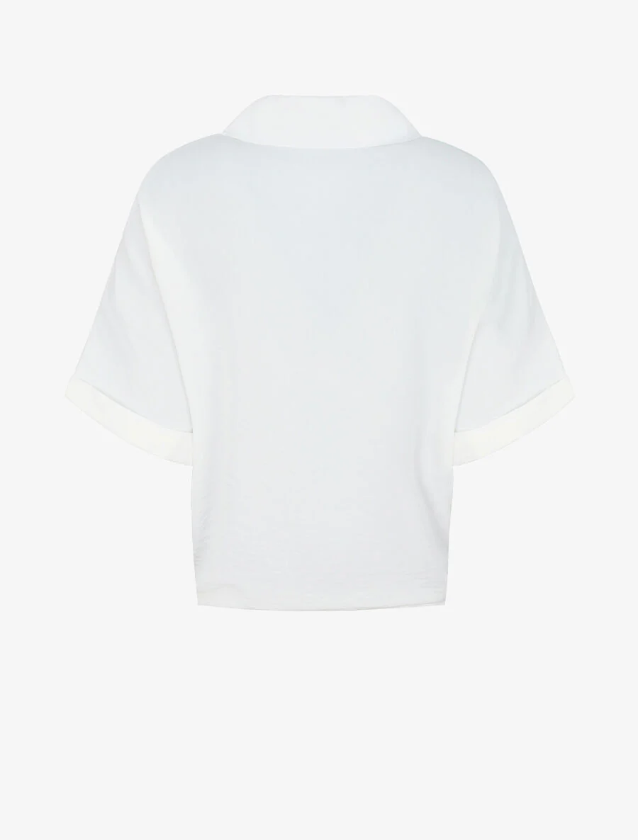 Blouse ample coupe carrée - Blanc - Image 2