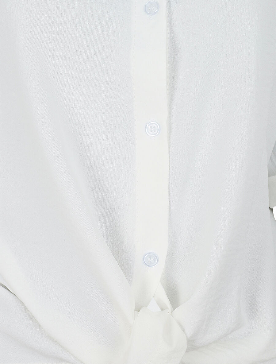Blouse ample coupe carrée - Blanc - Image 3