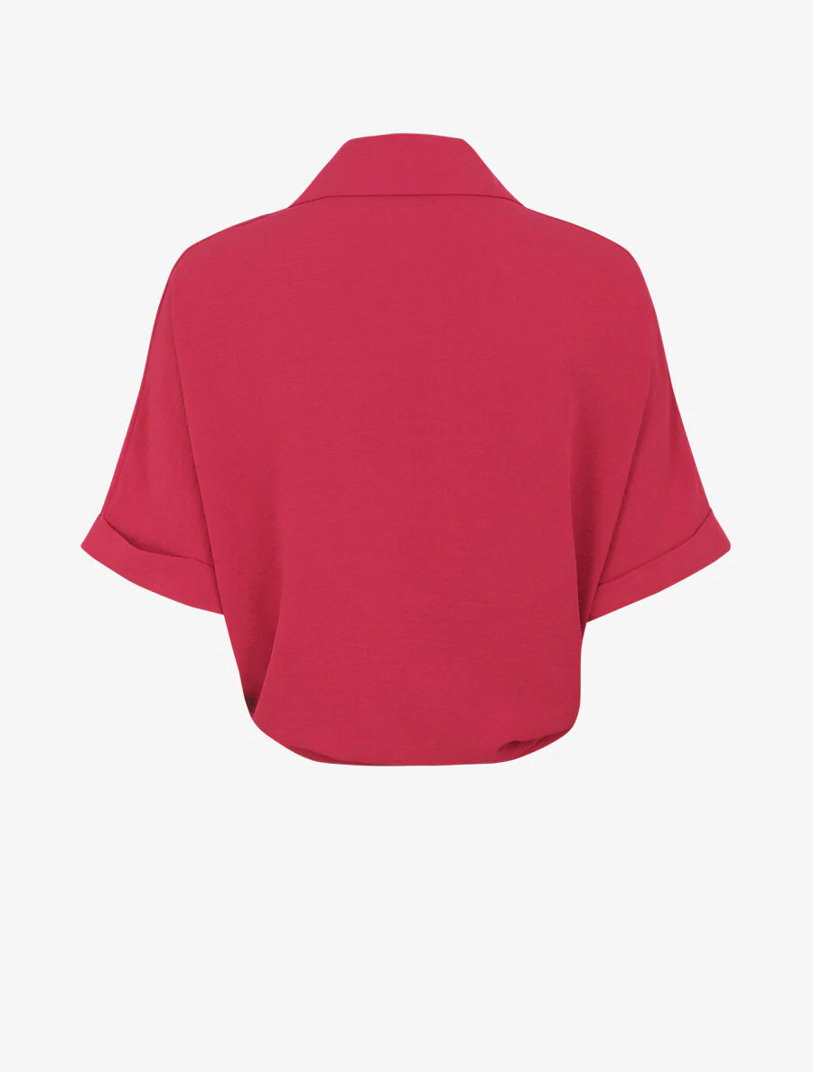 Blouse ample coupe carrée - Fushia - Image 2