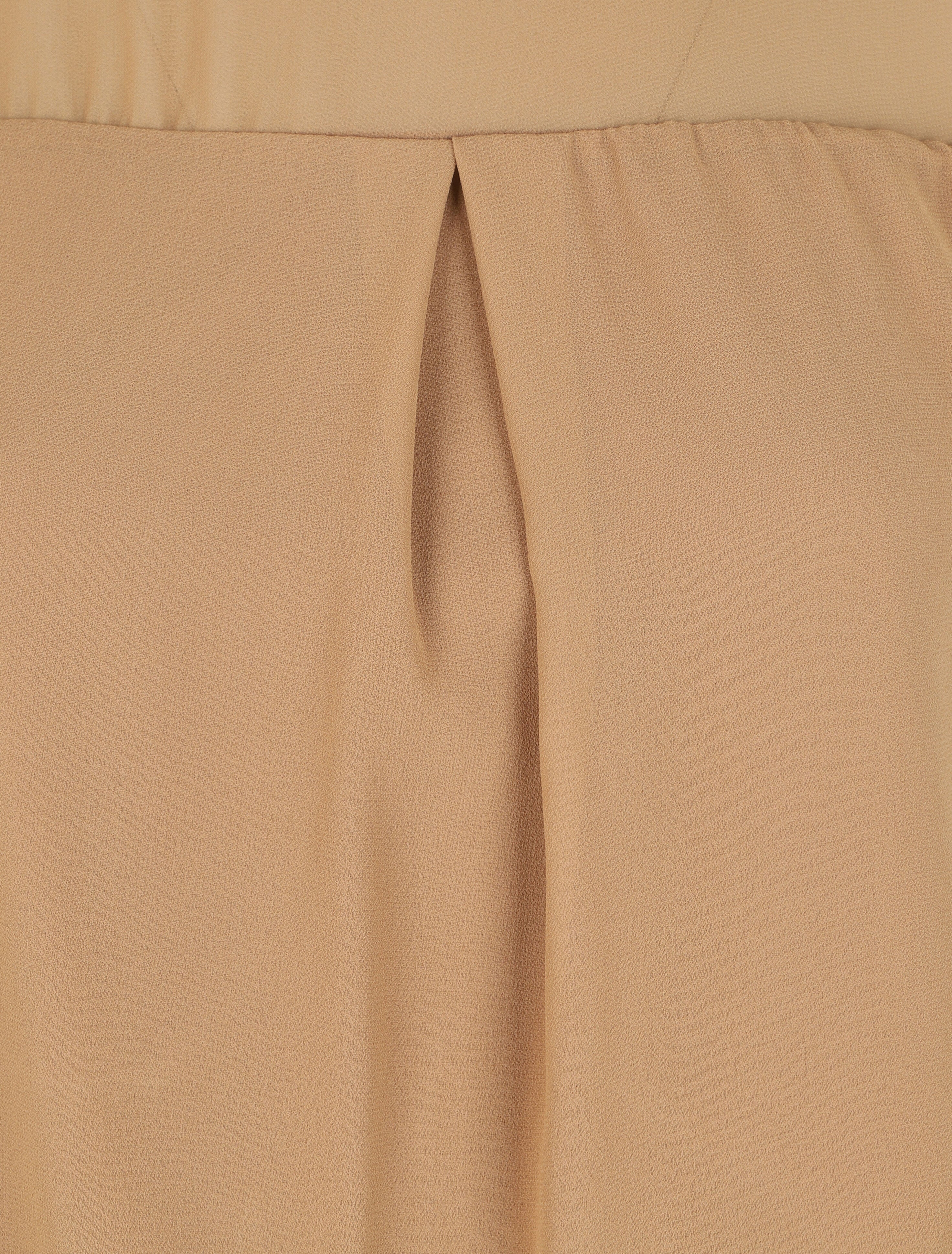 Blouse en voile unie - Camel - Image 3