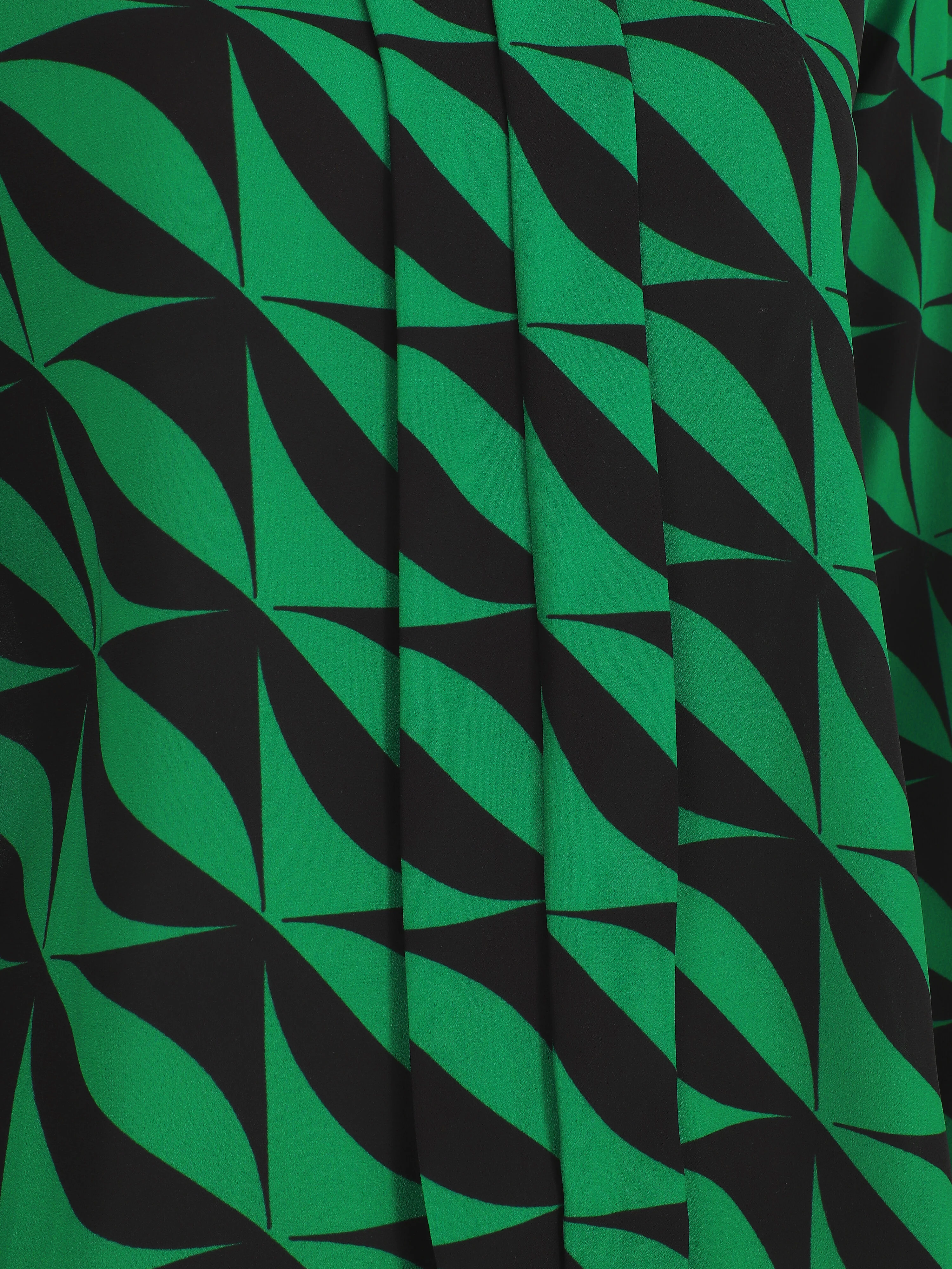 Blouse manches 3/4 imprimé graphique - Vert - Image 3