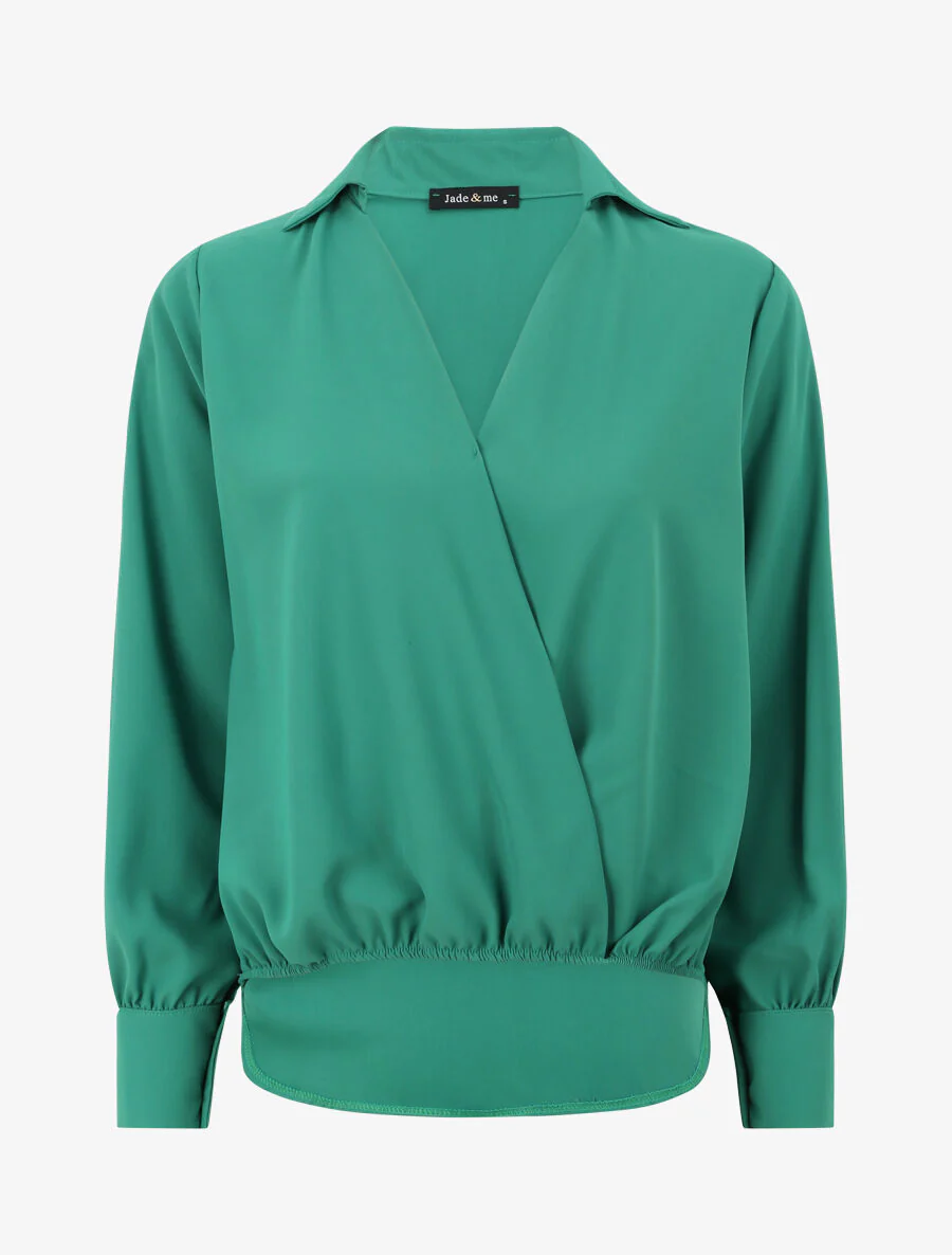 Blouse oversize asymétrique - Vert